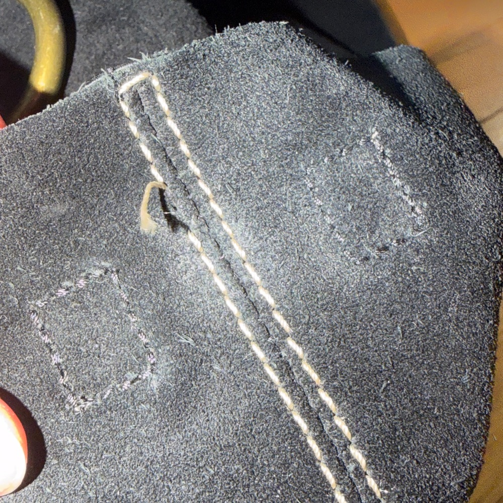 Lucky Brand 100%letter piel de bovino  Black Suede Shoulder Bag - Picture 9 of 9
